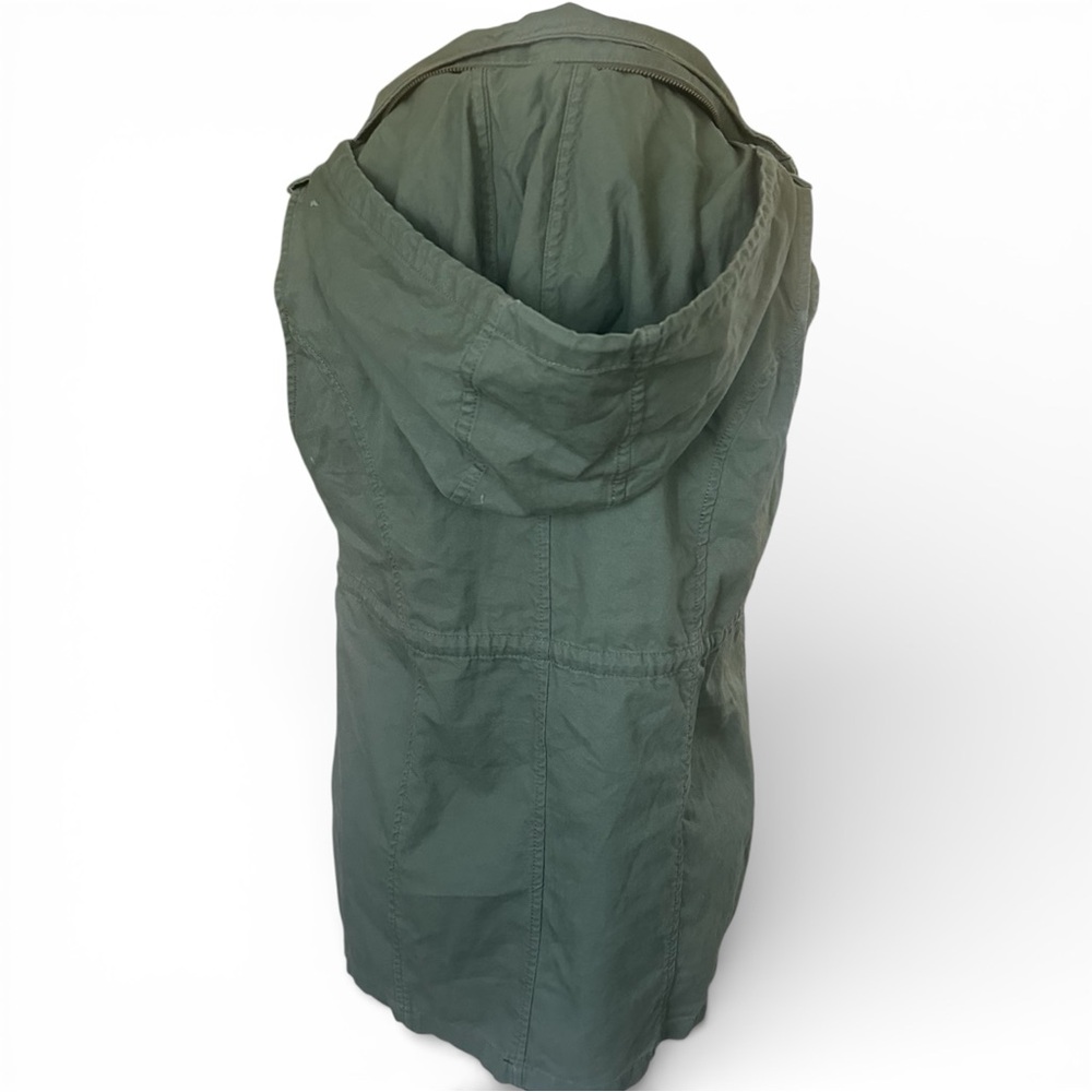EUC Market & Spruce Jahana Cargo Zip Up Hooded Vest Size Medium - Picture 5 of 9